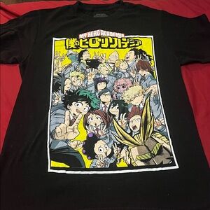 My Hero Academia Black Graphic T-Shirt